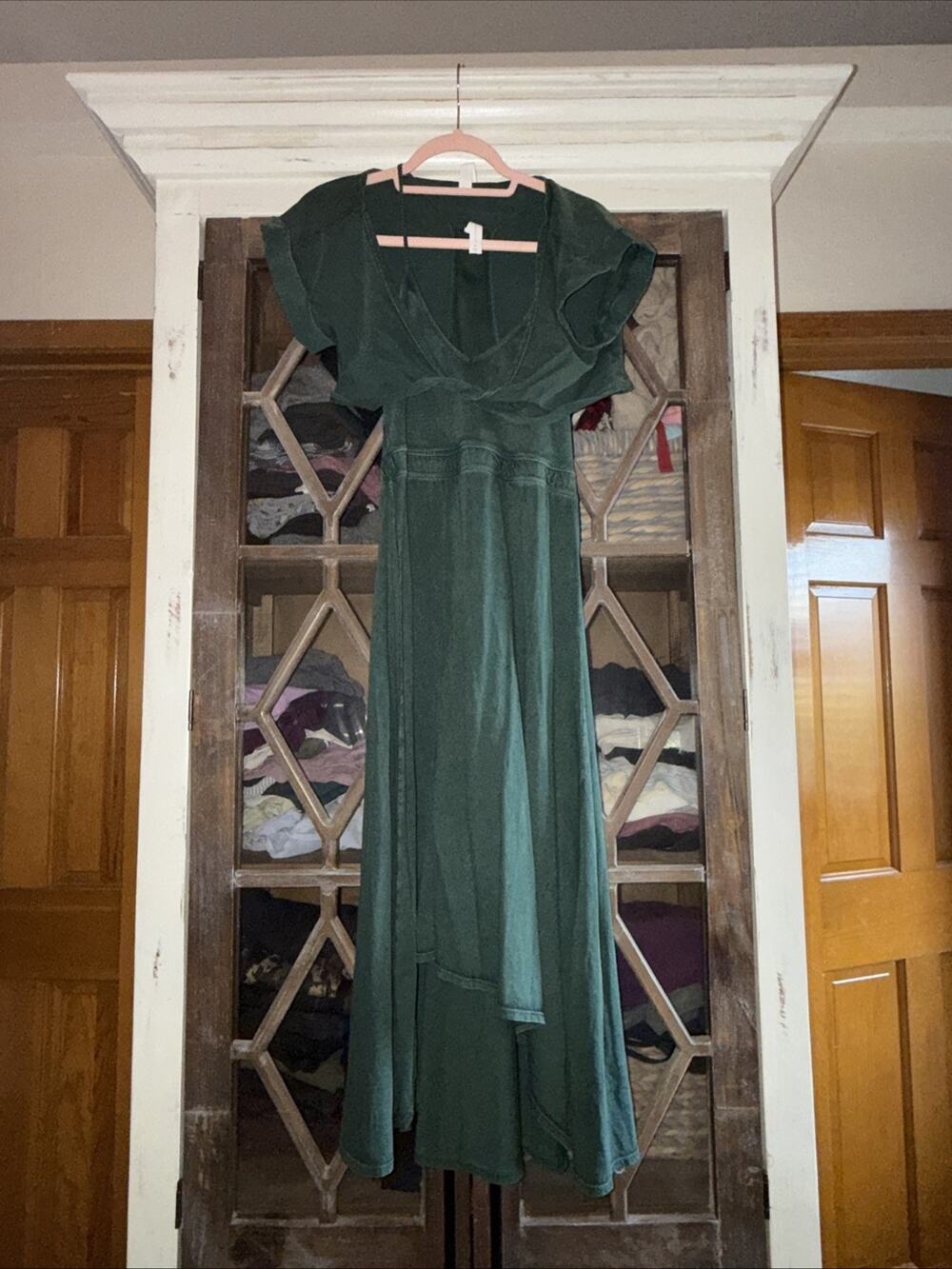 Anthropologie x Daily Practice Racerback Hi Lo Dress size XS Green 2 Piece